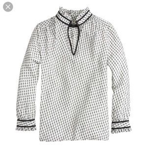NWOT J. Crew Swiss Dot Blouse
